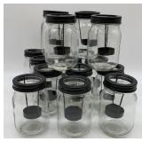 (16) Mason Votive Candle Holders
