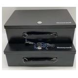 (2) Honeywell Heavy Duty Lockboxes w/Keys