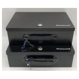(2) Honeywell Lockboxes w/2 Keys