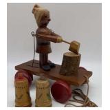German Wood Pull Toy and S&P Shaker