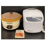 Vintage Crockpot and Bread Machine