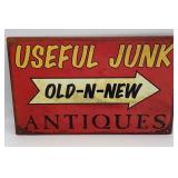 Useful Junk Metal Sign