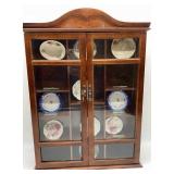Glass Display Case and Contents