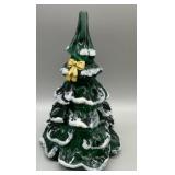 Fenton Glass Art Frosted Christmas Tree Fenton Glass Art Frosted Christmas Tree