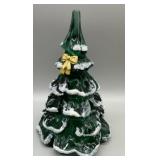 Fenton Glass Art Frosted Christmas Tree