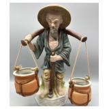 Vintage Asian Porcelain Bisque Statue Vintage Asian Porcelain Bisque Statue
