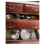 Contents of 2 Pots and Pan Drawers