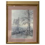 1985 Wisteria Artist Signed - Ben Hampton 1985 Wisteria Artist Signed - Ben Hampton
