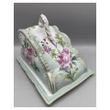 Limoges Porcelain Cheese Plate w/Cover Limoges Porcelain Cheese Plate w/Cover
