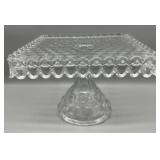 Fostoria Square Pedestal Cake Plate