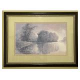 1986 Signed Ben Hampton Evening Lilies 1986 Signed Ben Hampton Evening Lilies