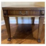 Ornate  Wood Side Table w/Drawer