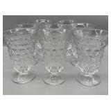 (8) Fostoria Footed Ice Tea Glasses (8) Fostoria Footed Ice Tea Glasses