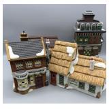 (4) Dept. 56 Dickens Village Series w/Boxes