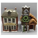 (2) Dickens Village Series Houses w/Boxes (2) Dickens Village Series Houses w/Boxes
