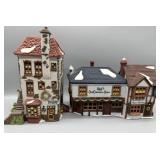 (2) Dickens Village Series Houses w/Boxes (2) Dickens Village Series Houses w/Boxes