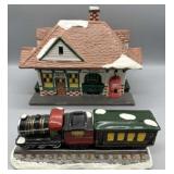 Dept. 56 Village Station and Train w/Box Dept. 56 Village Station and Train w/Box