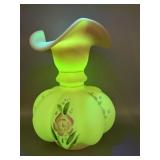 Fenton Burmese Hand-painted Signed Vase Fenton Burmese Hand-painted Signed Vase
