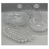 Fostoria Divided Serving Dish and Misc