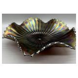 Northwood Amethyst Carnival Glass Bowl