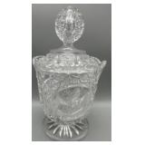 Vintage Hofbauer Crystal Byrdes Candy Dish