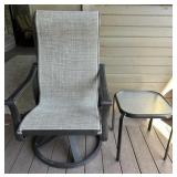 Rocking Patio Chair and Table