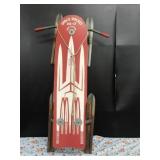 Vintage Space Rocket XS-17 Snow Sled