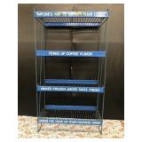 Metal Display Rack 4 Shelves