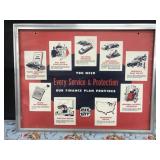 1940's CIT Universal Framed Advertisement 1940's CIT Universal Framed Advertisement
