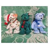 3 Vintage Beanie Baby Set