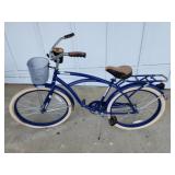 Huffy Deluxe Cruiser Bicycle Blue Huffy Deluxe Cruiser Bicycle Blue