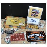 Metal Signs & King Edward Box