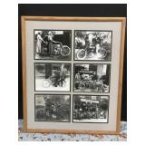 Vintage Harley-Davidson Framed Picture