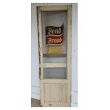 Vintage Bond Bread Wooden Screen Door