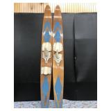 Vintage Tahoe Western Wood Water Skis