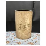 Vintage Flour Metal Can Vintage Flour Metal Can