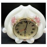 Fenton Handpainted Clock