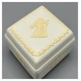 Wedgwood Cream & Yellow Diamond Trinket Box