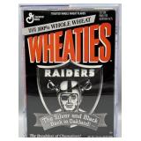 1995 Oakland Raiders Wheaties Cereal Box w/Case