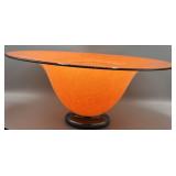 Signed Dehanna Jones Blown Art Glass Bowl