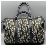 VTG Christian Dior Trotter Canvas Boston Bag