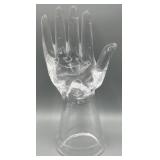 Vintage Thick Heavy Molded Glass Mannequin Hand