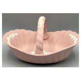 Wedgwood Pink Jasperware Thistle Basklet