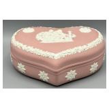 Wedgwood Pink Jasperware Aesulapius Trinket Box