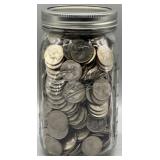 Mason Jar of Quarters
