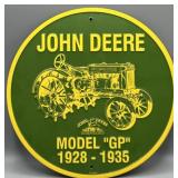 John Deere Model GP Metal Sign