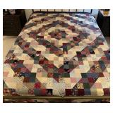 Square and 1/2 Square Quilt - Hand Quilted