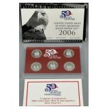 2006-S 50 State Quarters Silver Proof Set w/COA