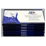 2000-2004-S US Mint 50 State Quarters Proof Sets