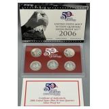 2006-S 50 State Quarters Silver Proof Set w/COA
